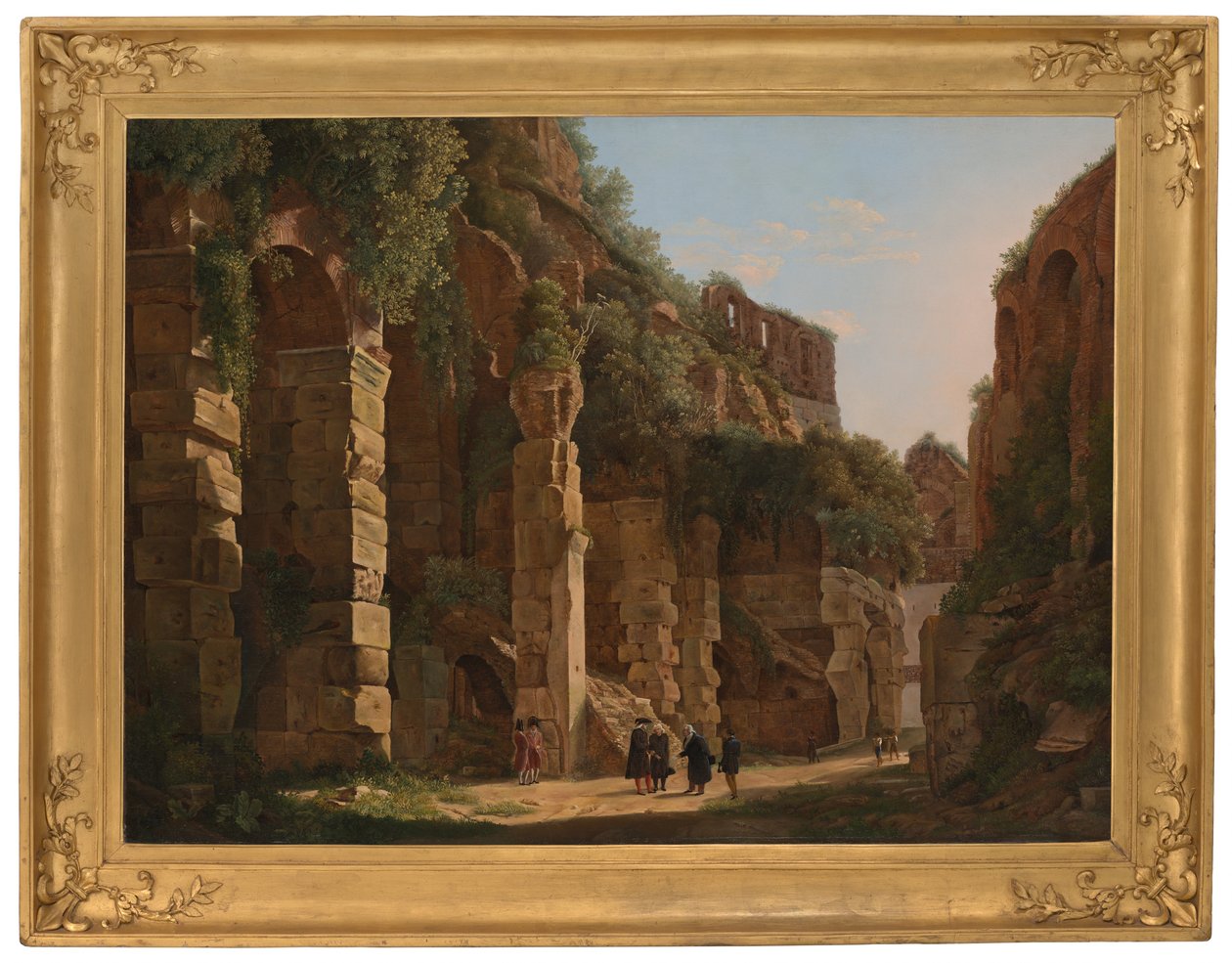 A Colosseum belsejében alkotó: Franz Ludwig Catel