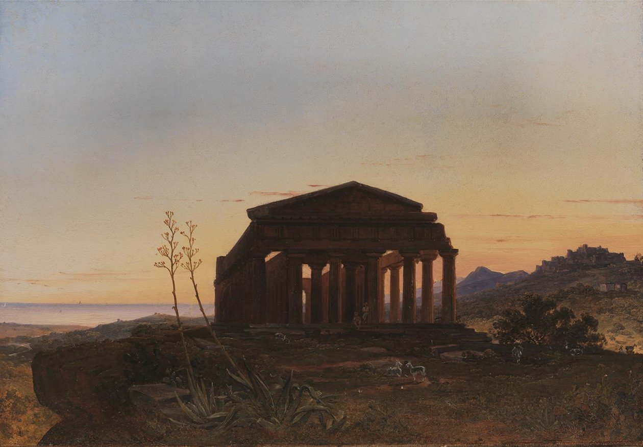 Girgenti Concordia temploma alkotó: Franz Ludwig Catel