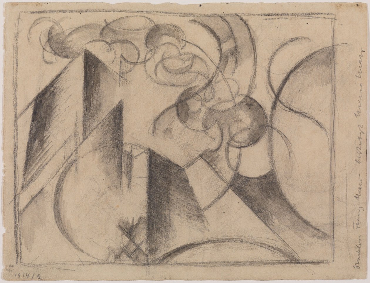 Absztrakt rajz alkotó: Franz Marc