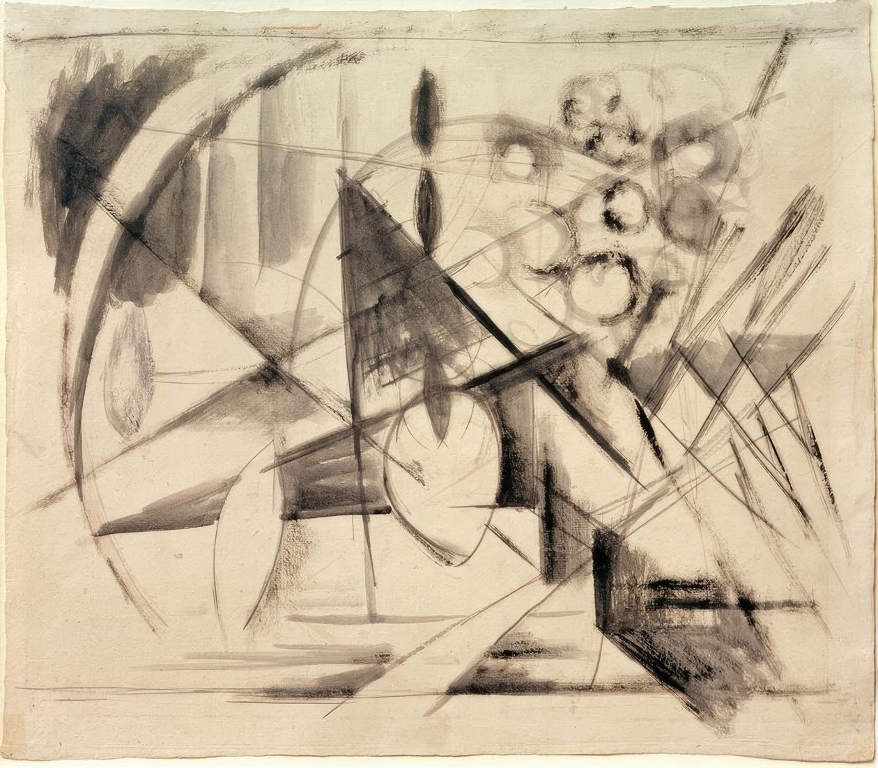 Absztrakt rajz alkotó: Franz Marc