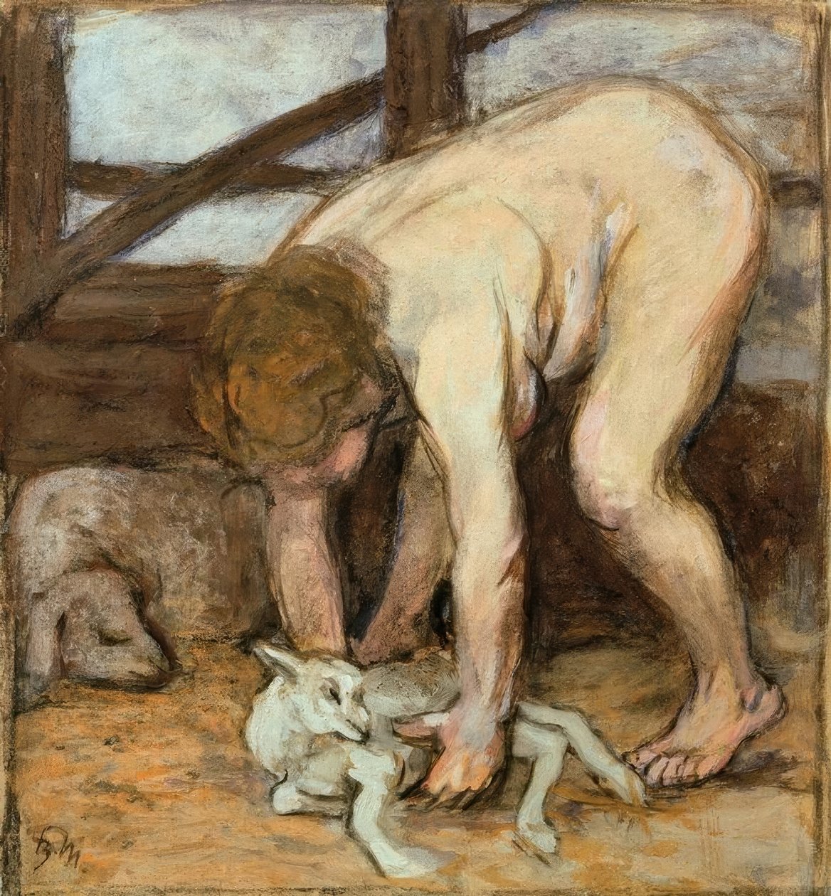 Meztelenül gyerekkel alkotó: Franz Marc