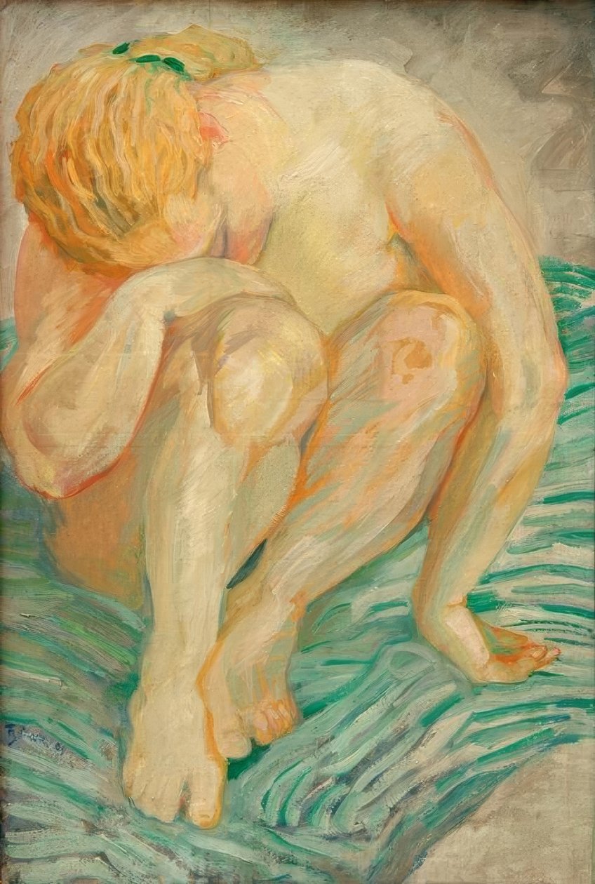 Meztelenség (női akt) alkotó: Franz Marc