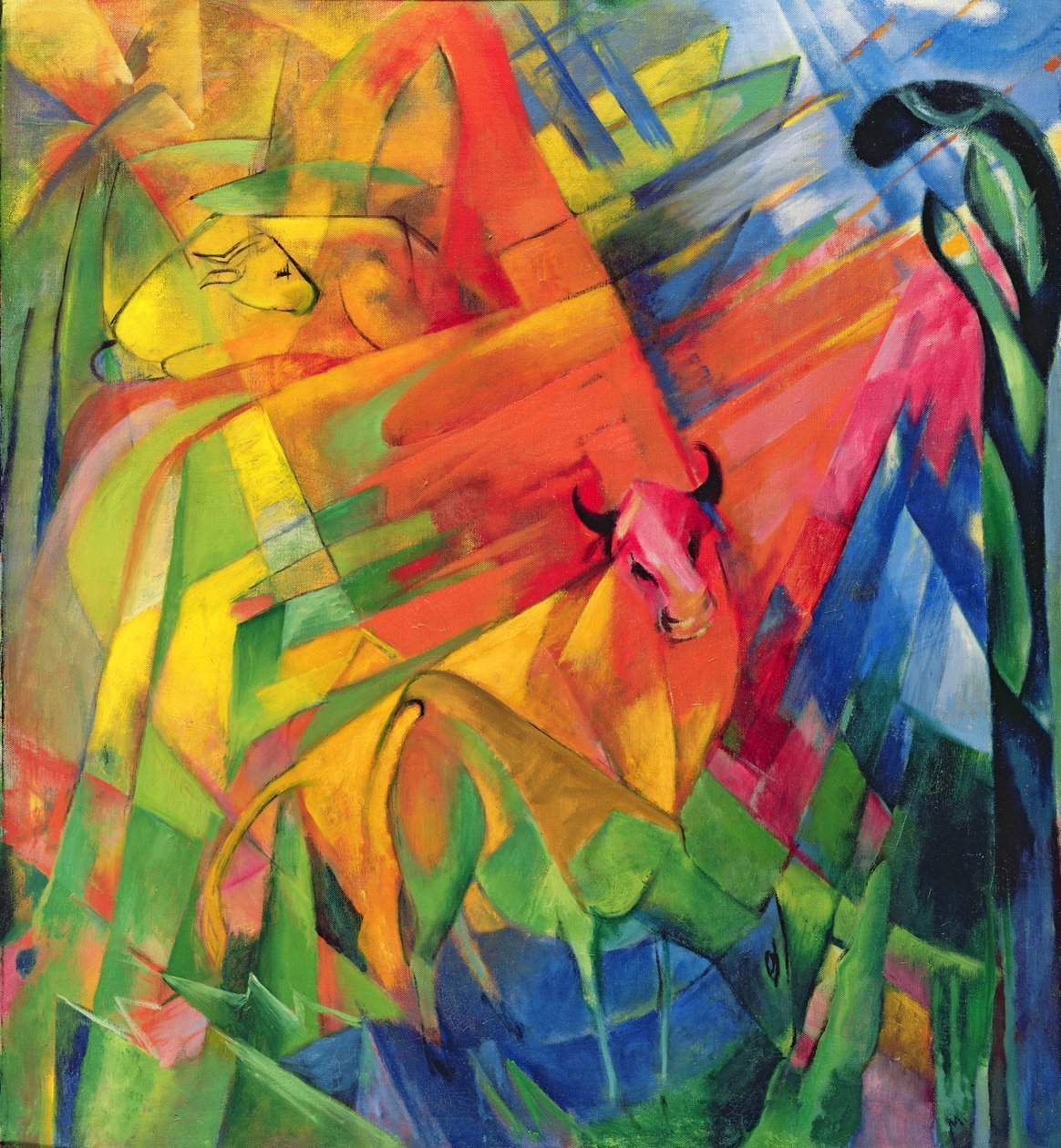 Állatok a tájban, 1914 alkotó: Franz Marc
