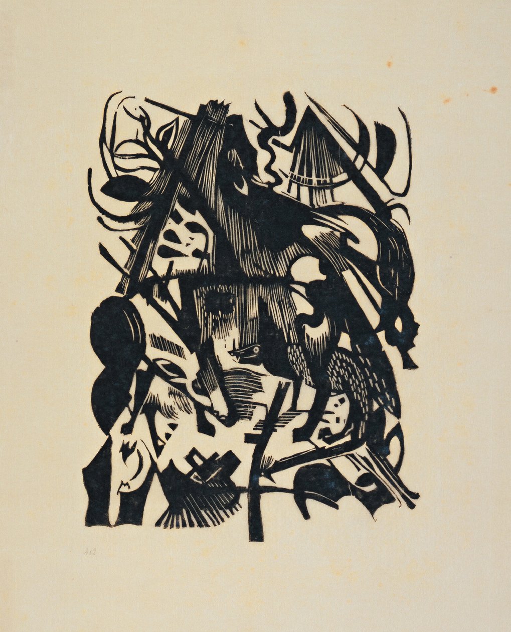 A Farkas születése alkotó: Franz Marc