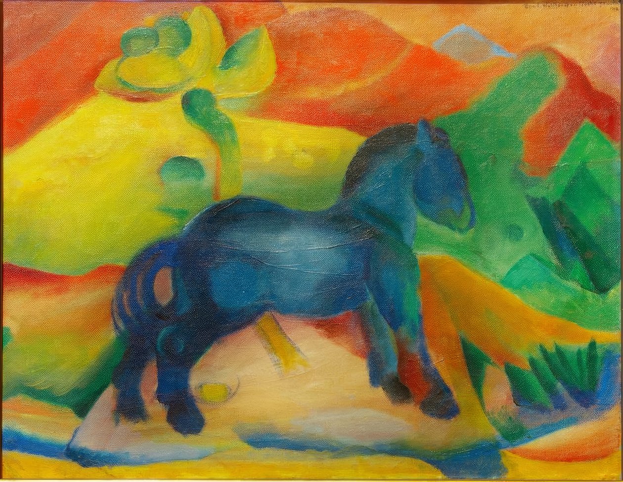 Kék ló, gyerekkép alkotó: Franz Marc