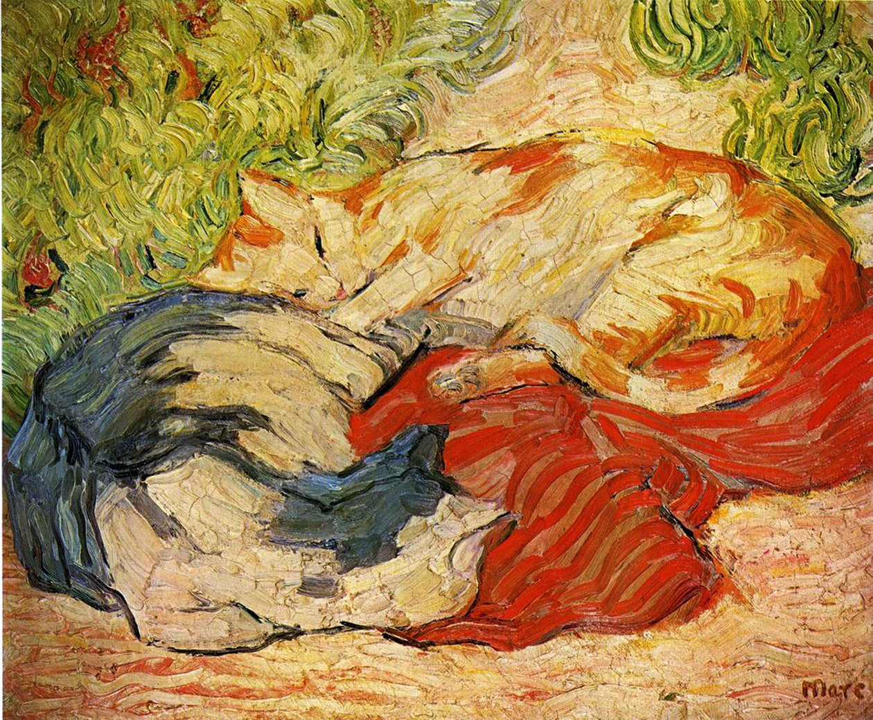 Macskák alkotó: Franz Marc