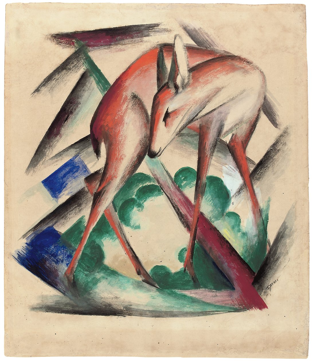 Szarvas, 1912 alkotó: Franz Marc