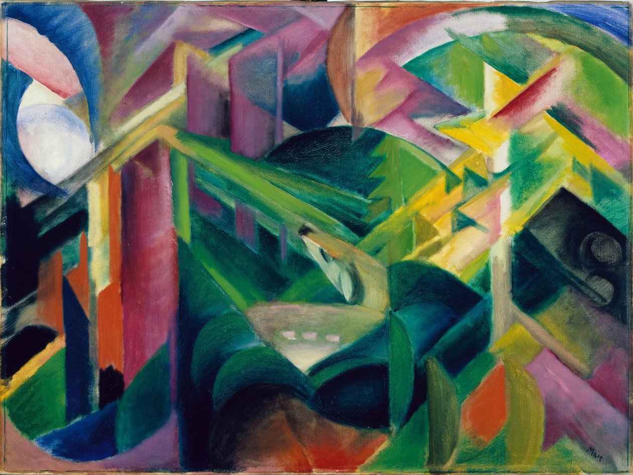 Szarvas a Cloister Gardenben alkotó: Franz Marc