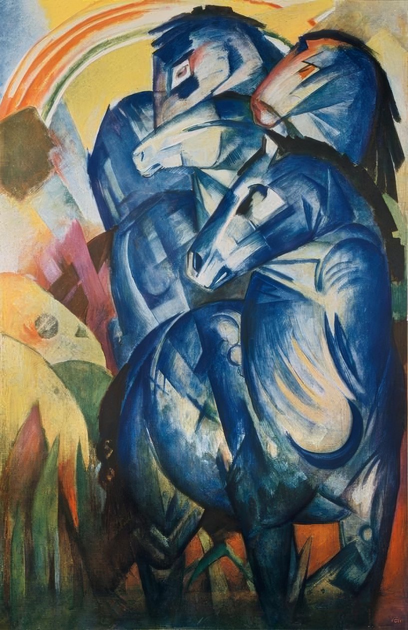 A kék lovak tornya alkotó: Franz Marc