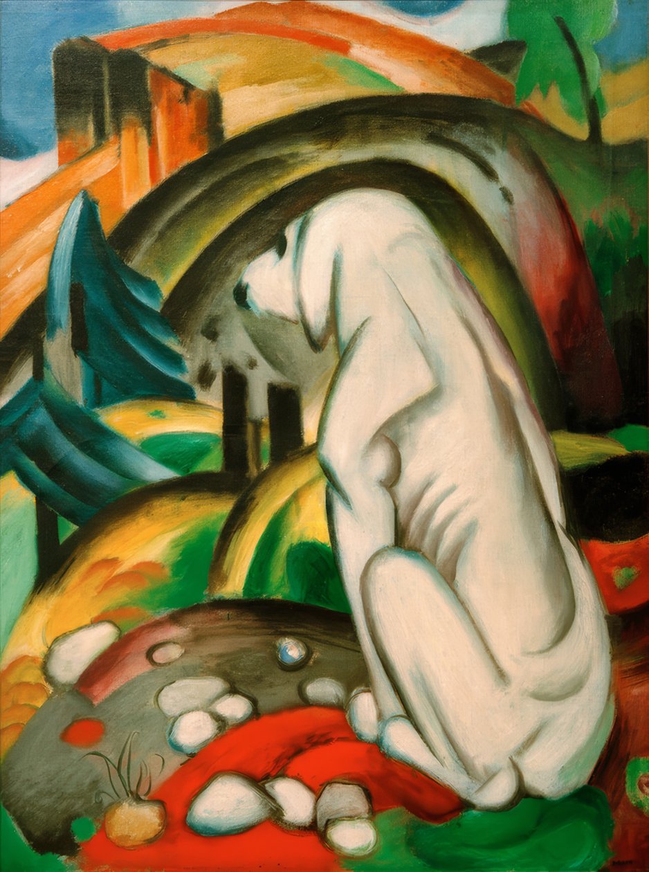 A fehér kutya (kutya a világ előtt) alkotó: Franz Marc