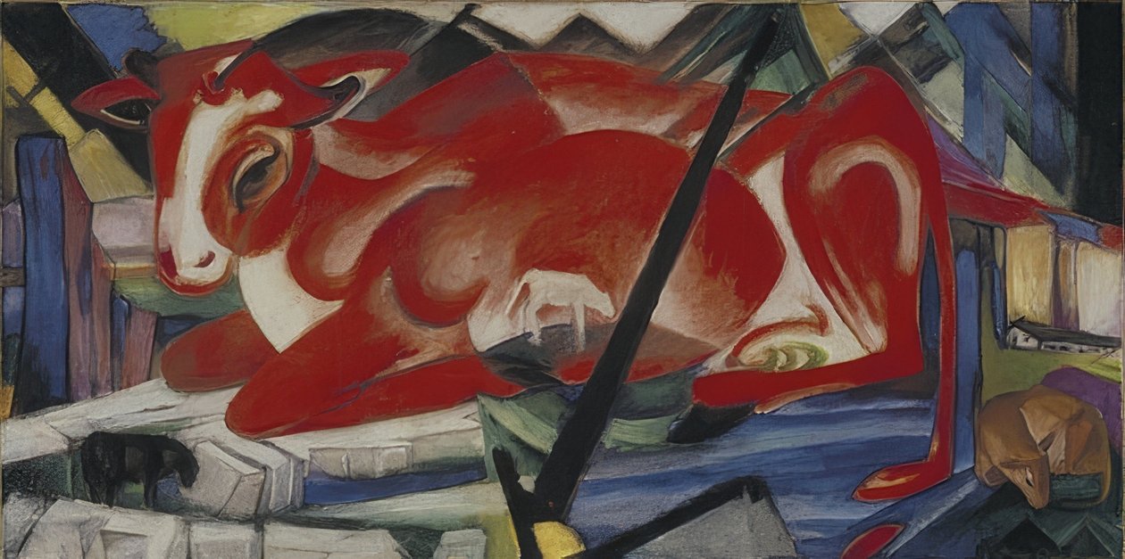 A világ tehén. 1913 alkotó: Franz Marc