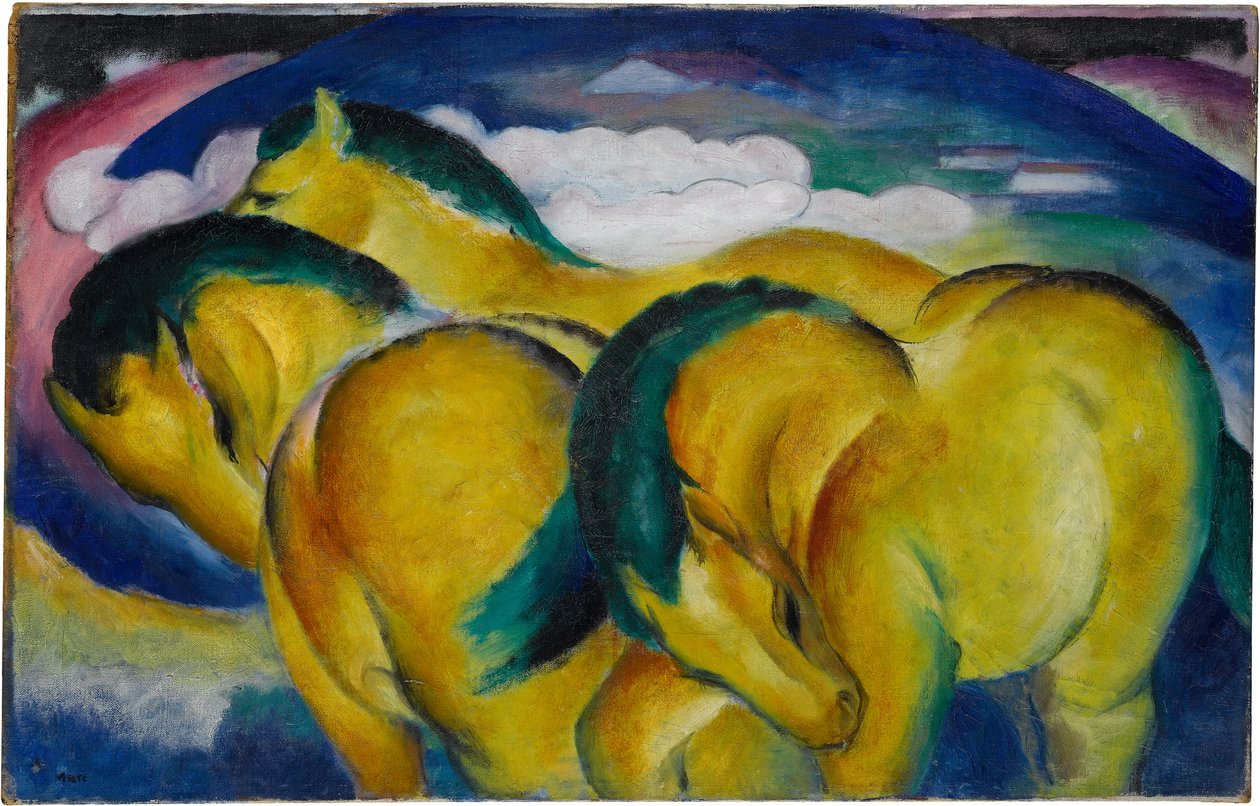 A kis sárga lovak alkotó: Franz Marc