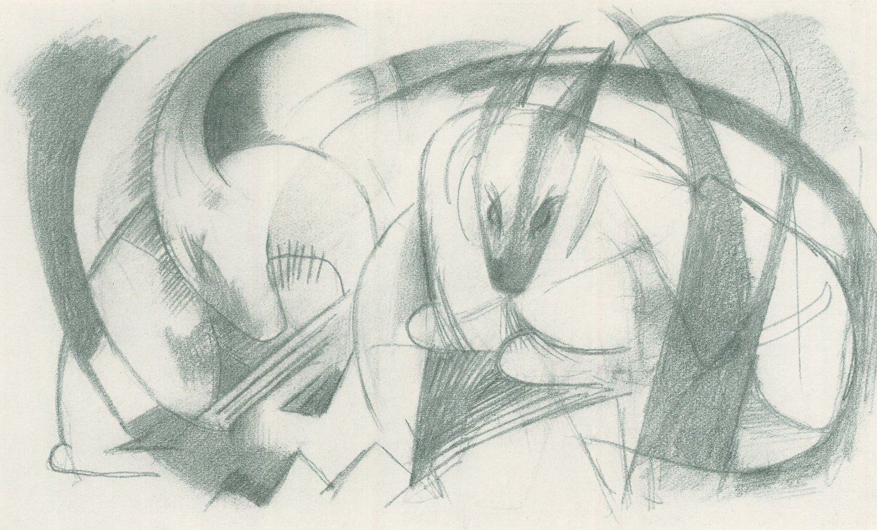 Franz Marc - Vázlatfüzet a terepről - Sheet 13 alkotó: Franz Marc
