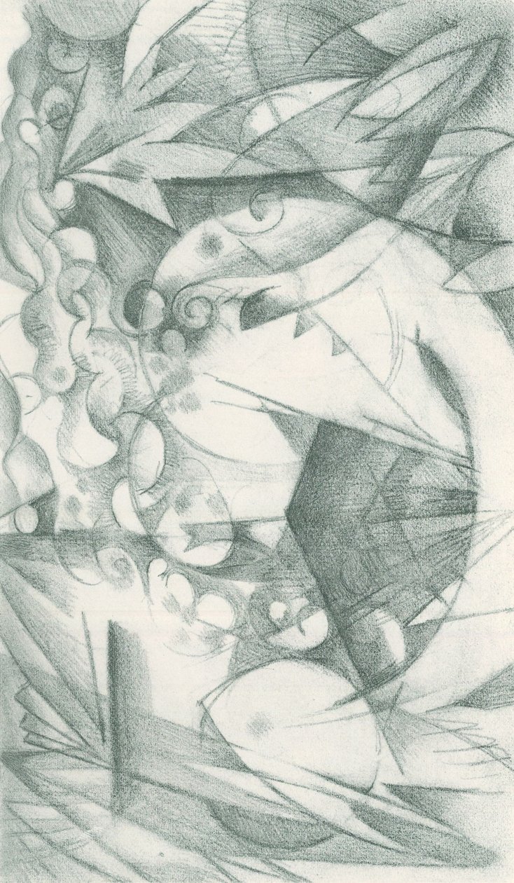 Franz Marc - Vázlatfüzet a terepről - Sheet 18 alkotó: Franz Marc
