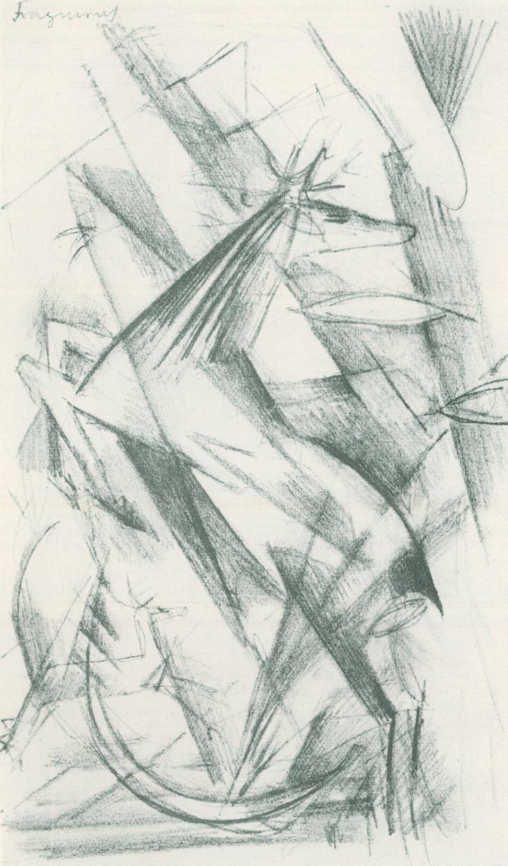 Franz Marc - Vázlatfüzet a terepről - Sheet 22 alkotó: Franz Marc