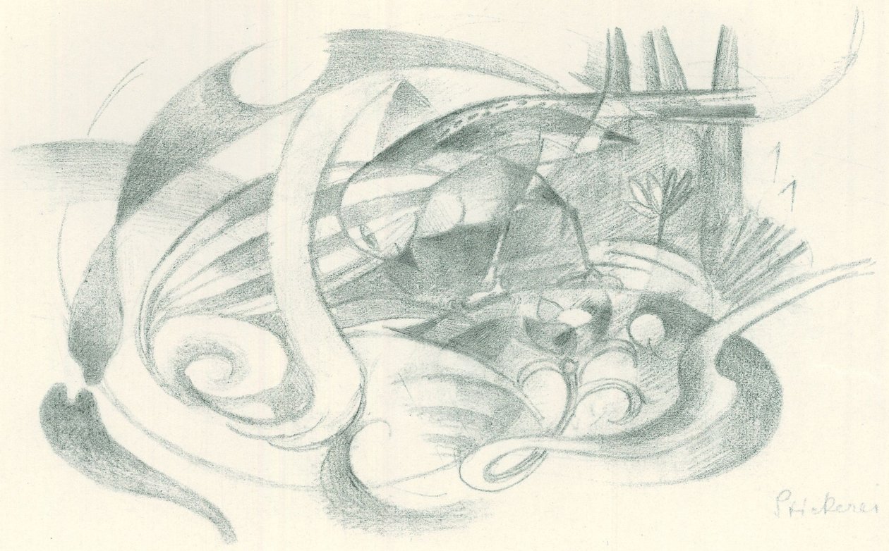 Franz Marc - Sketchbook from the field - Sheet 29 alkotó: Franz Marc