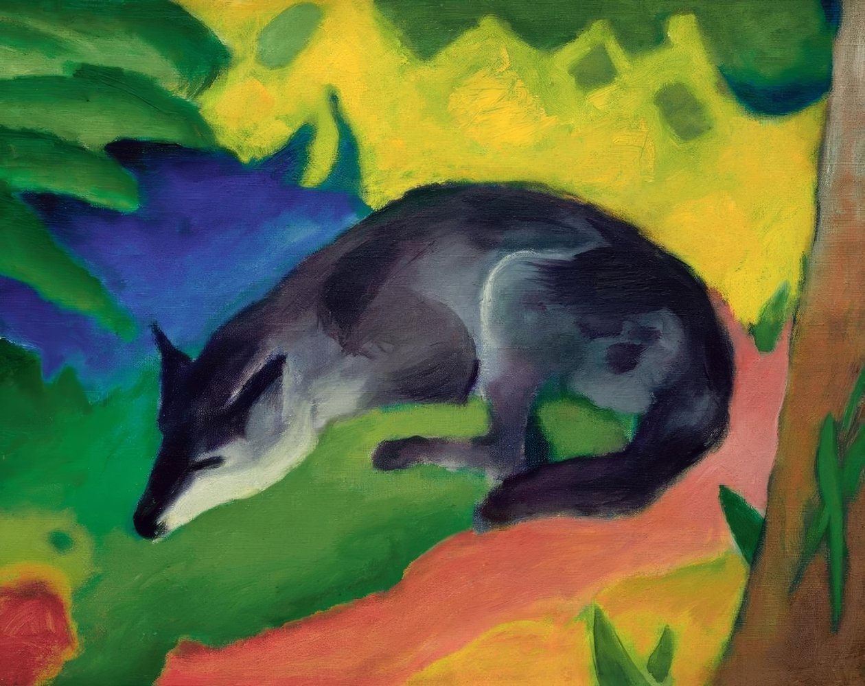 Róka (kék-fekete róka) alkotó: Franz Marc