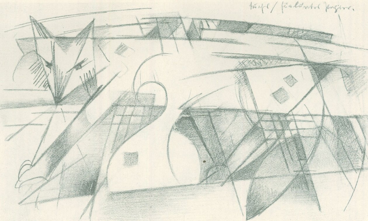 Fox / színes papírhoz alkotó: Franz Marc