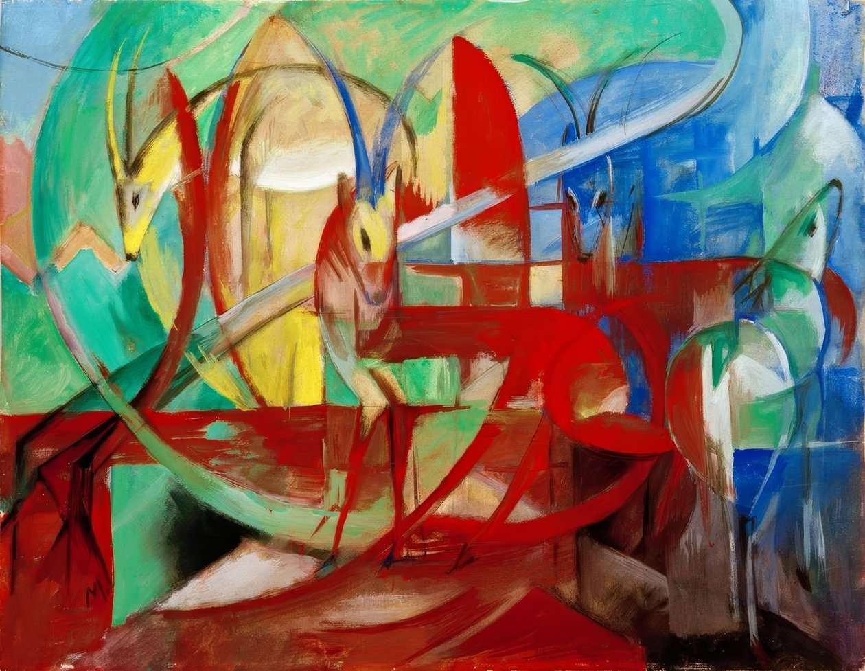 gazellák alkotó: Franz Marc