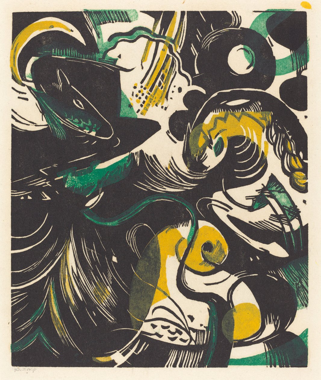 Genesis II Teremtéstörténet II, 1914. alkotó: Franz Marc