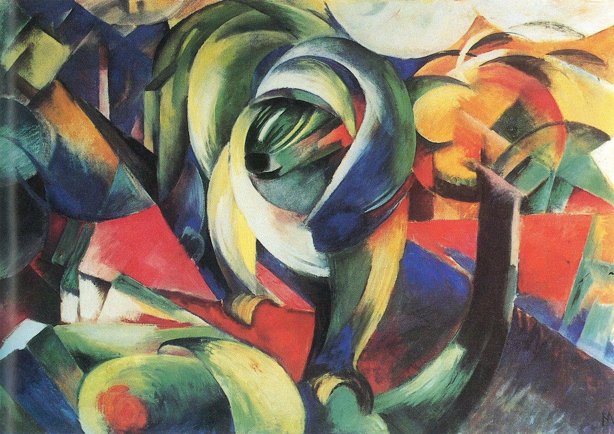 Német: Der Mandrill A mandrill alkotó: Franz Marc