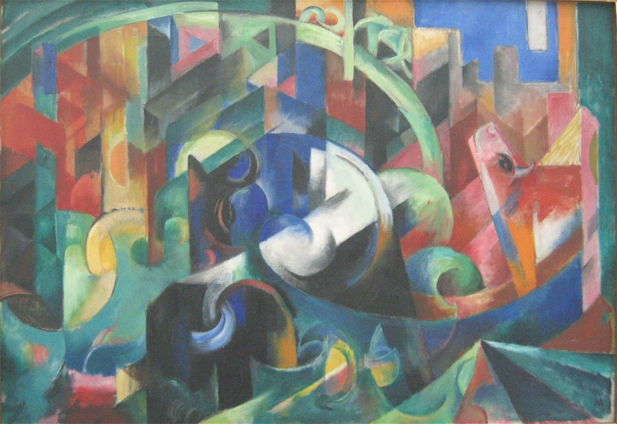 Németül:  Rinder I Szarvasmarha I alkotó: Franz Marc
