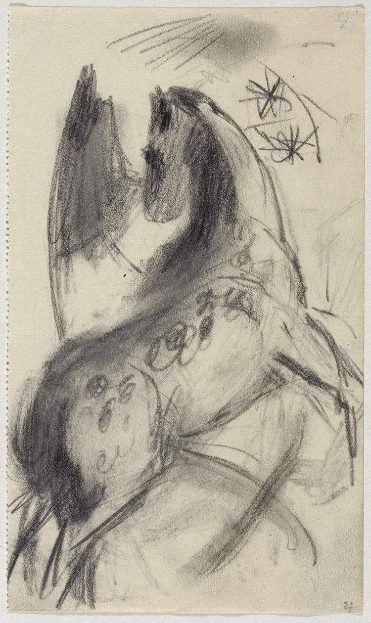 Német: Jumping horse alkotó: Franz Marc