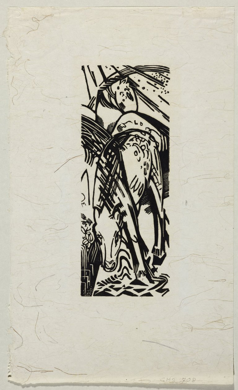 Német: Ivó ló alkotó: Franz Marc