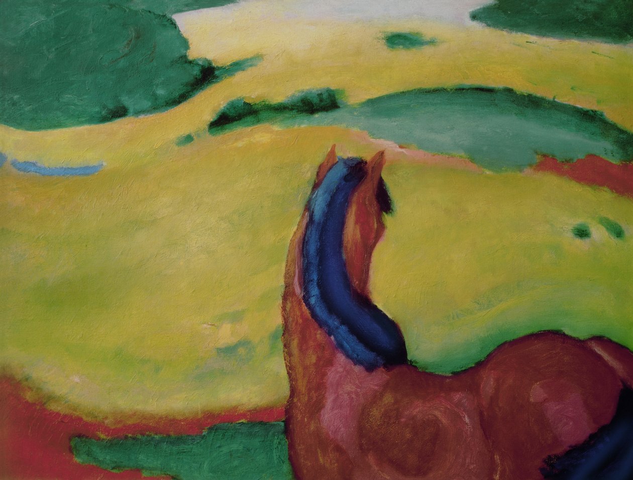 Ló a tájban, 1910 alkotó: Franz Marc