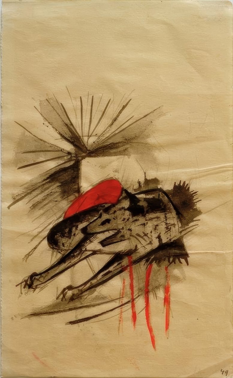 Hazug hiéna (hazug farkas) alkotó: Franz Marc