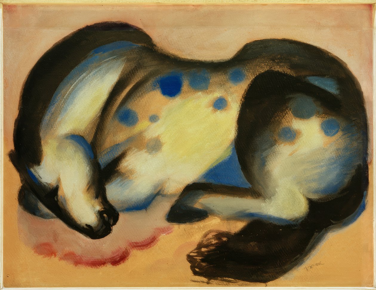 Fekvő ló alkotó: Franz Marc
