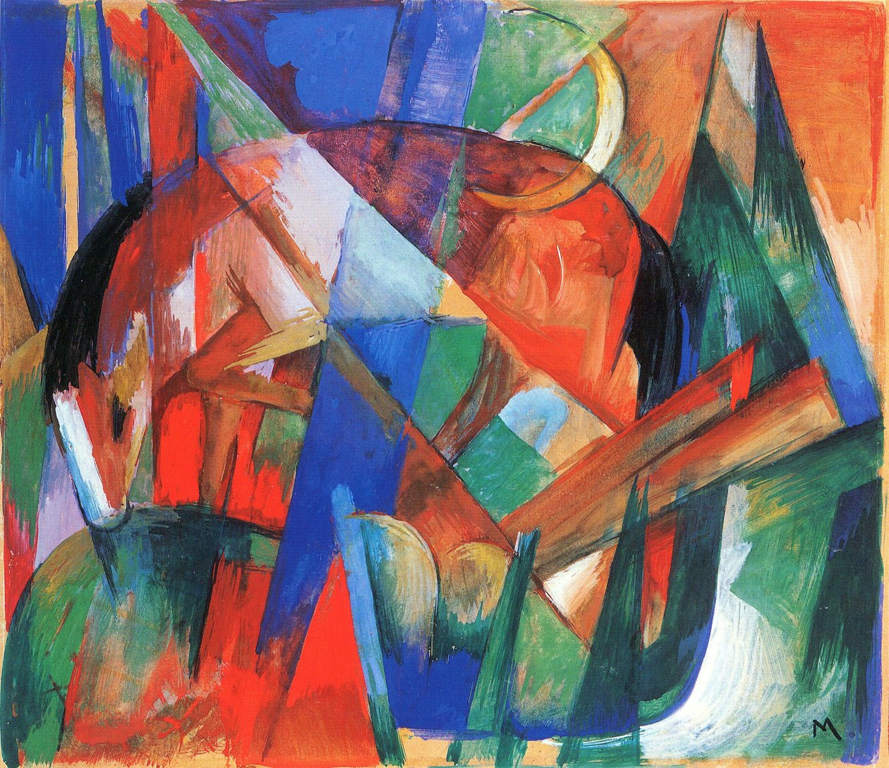 Mitikus lény II (ló) alkotó: Franz Marc