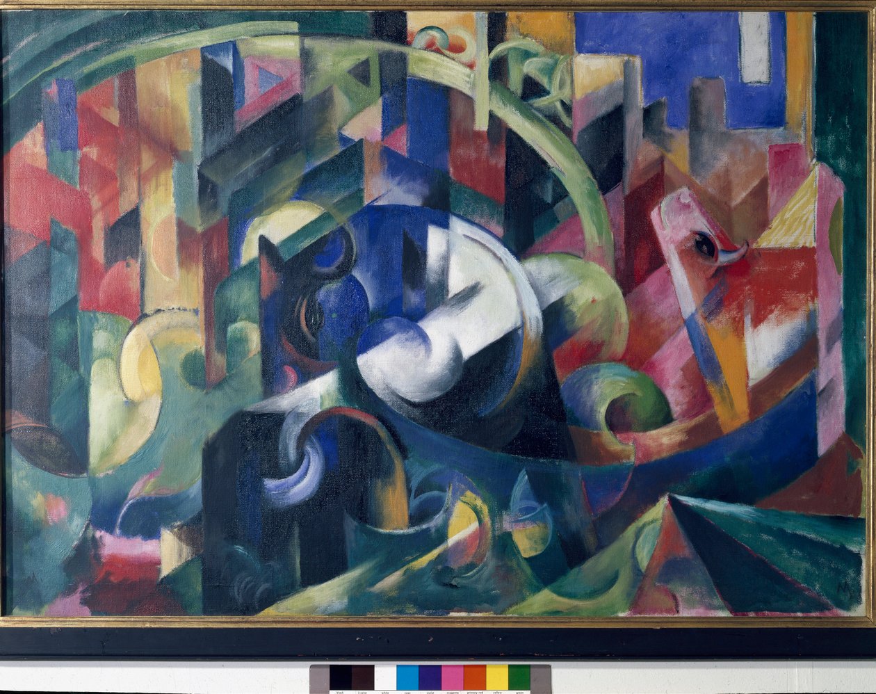 Festés ökrökkel alkotó: Franz Marc