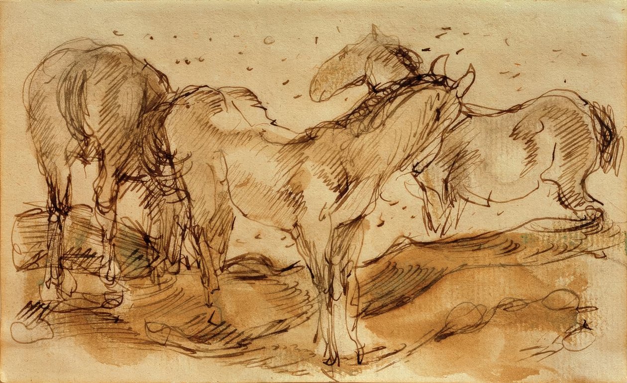 Lovak a legelőn alkotó: Franz Marc