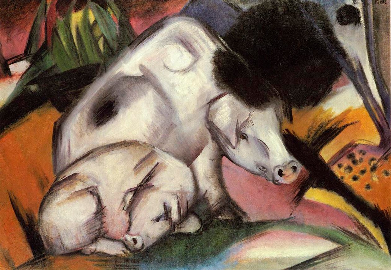 Disznók alkotó: Franz Marc