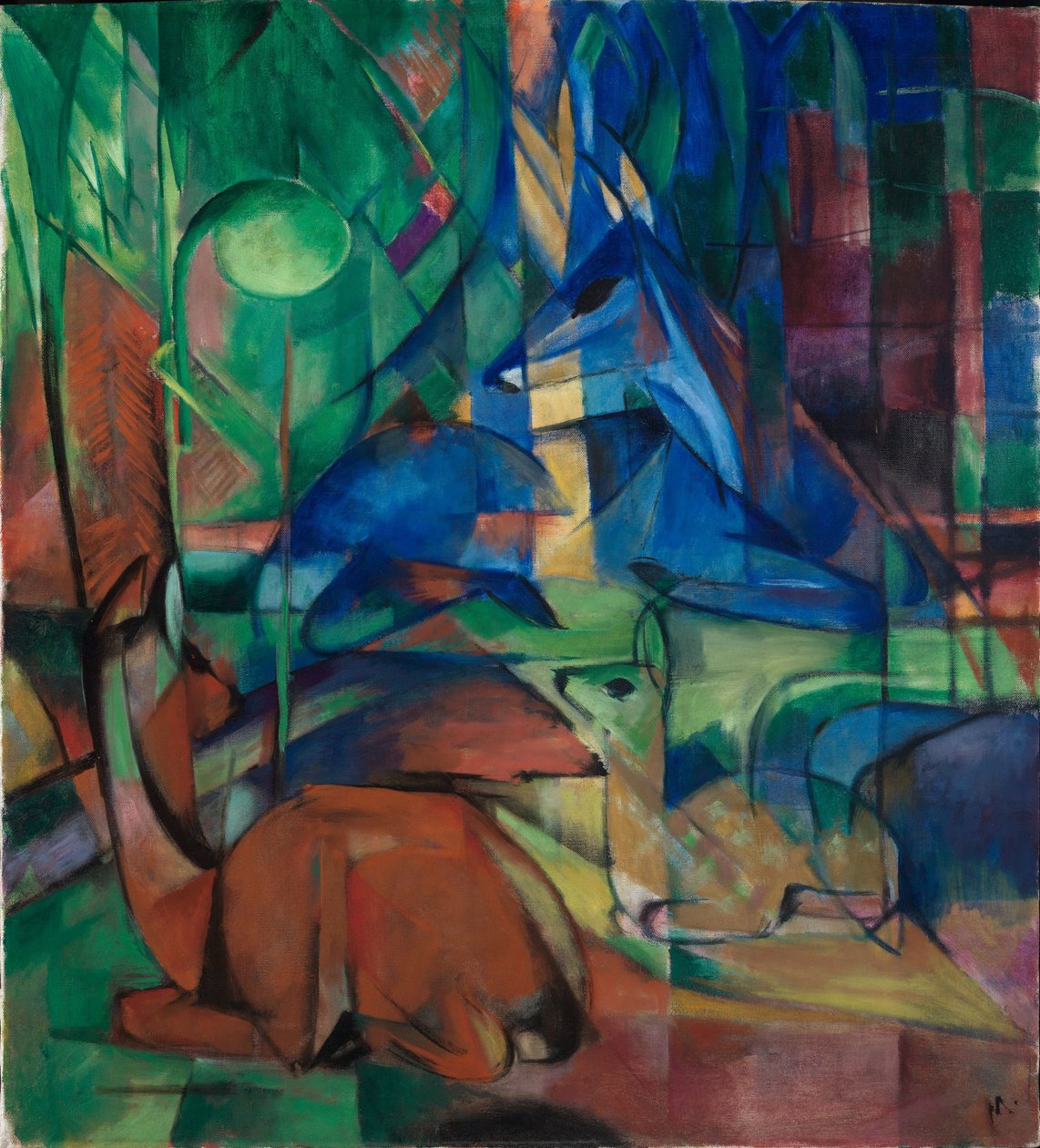 Őzek az erdőben II alkotó: Franz Marc
