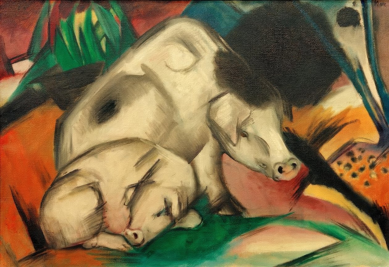 Sertés (mama sertés) alkotó: Franz Marc