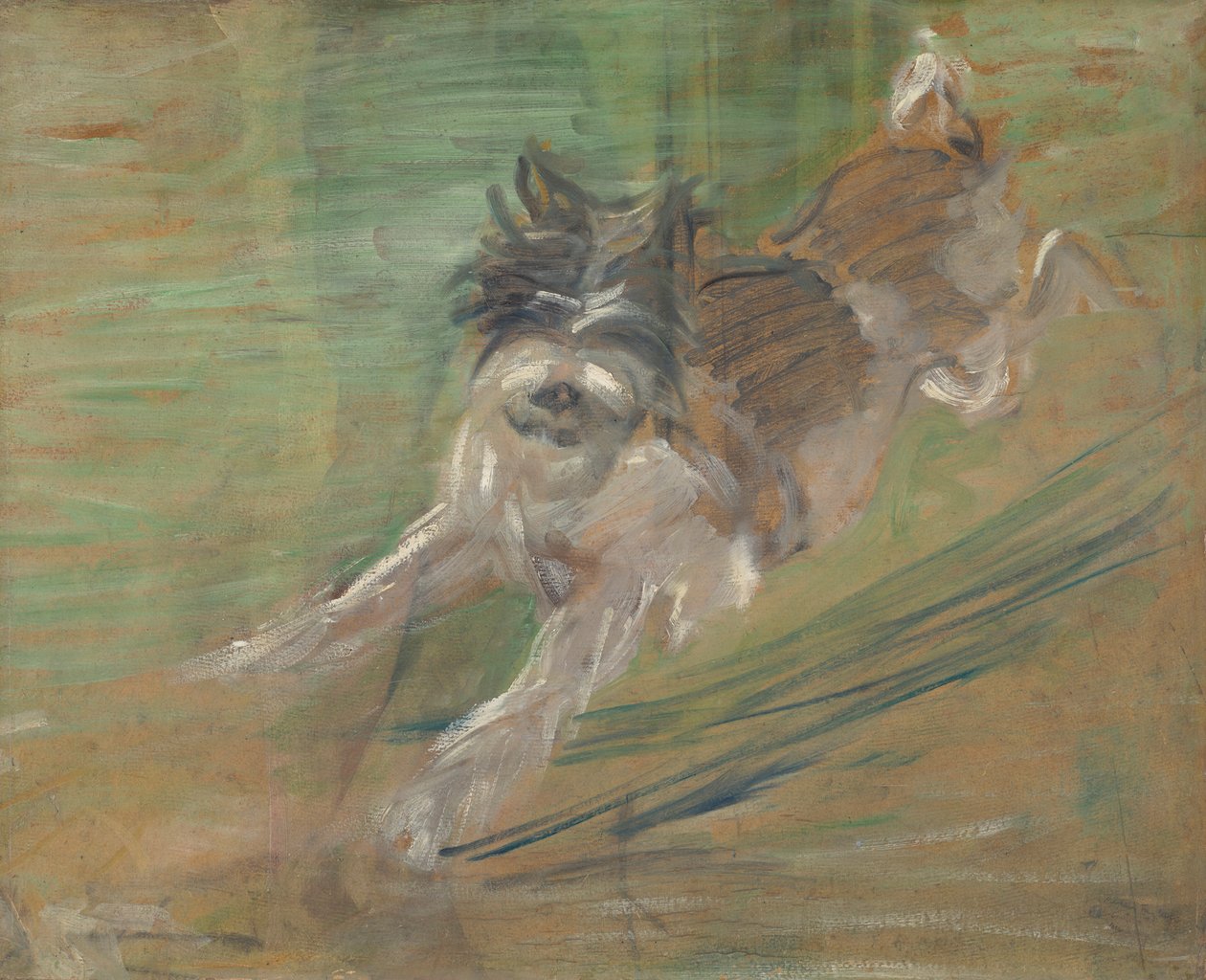 Ugró kutya „Schlick” alkotó: Franz Marc