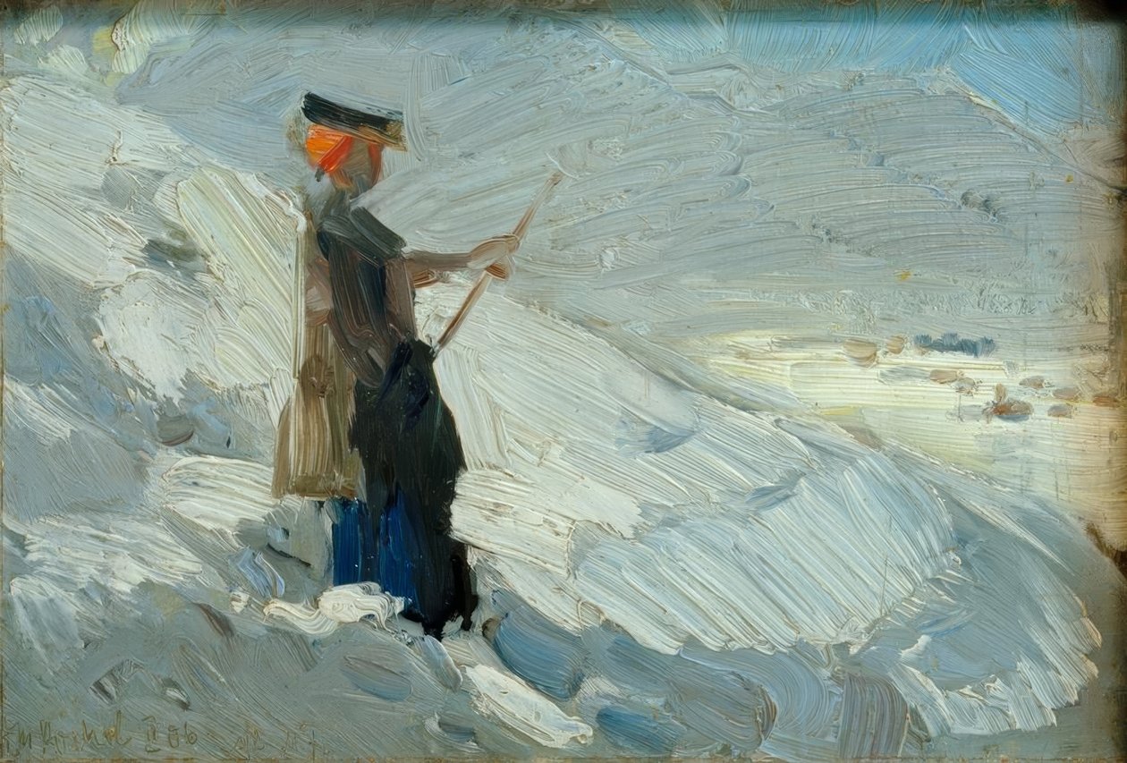 Állandó nő a téli táj alkotó: Franz Marc