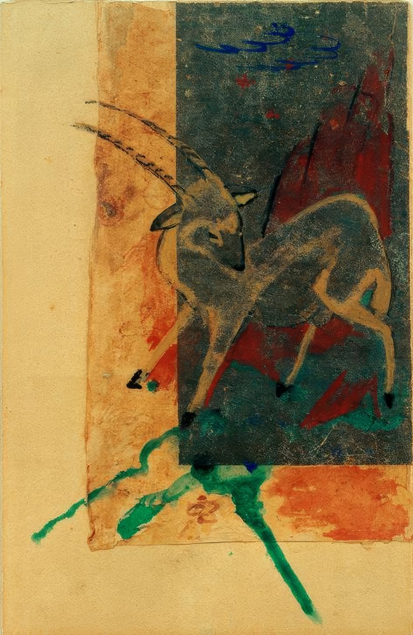 Steinbock alkotó: Franz Marc
