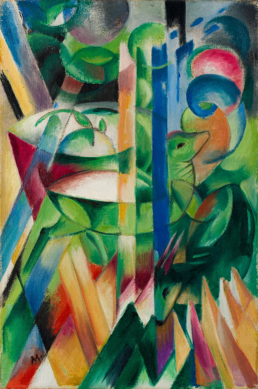 A kis hegyi kecskék alkotó: Franz Marc