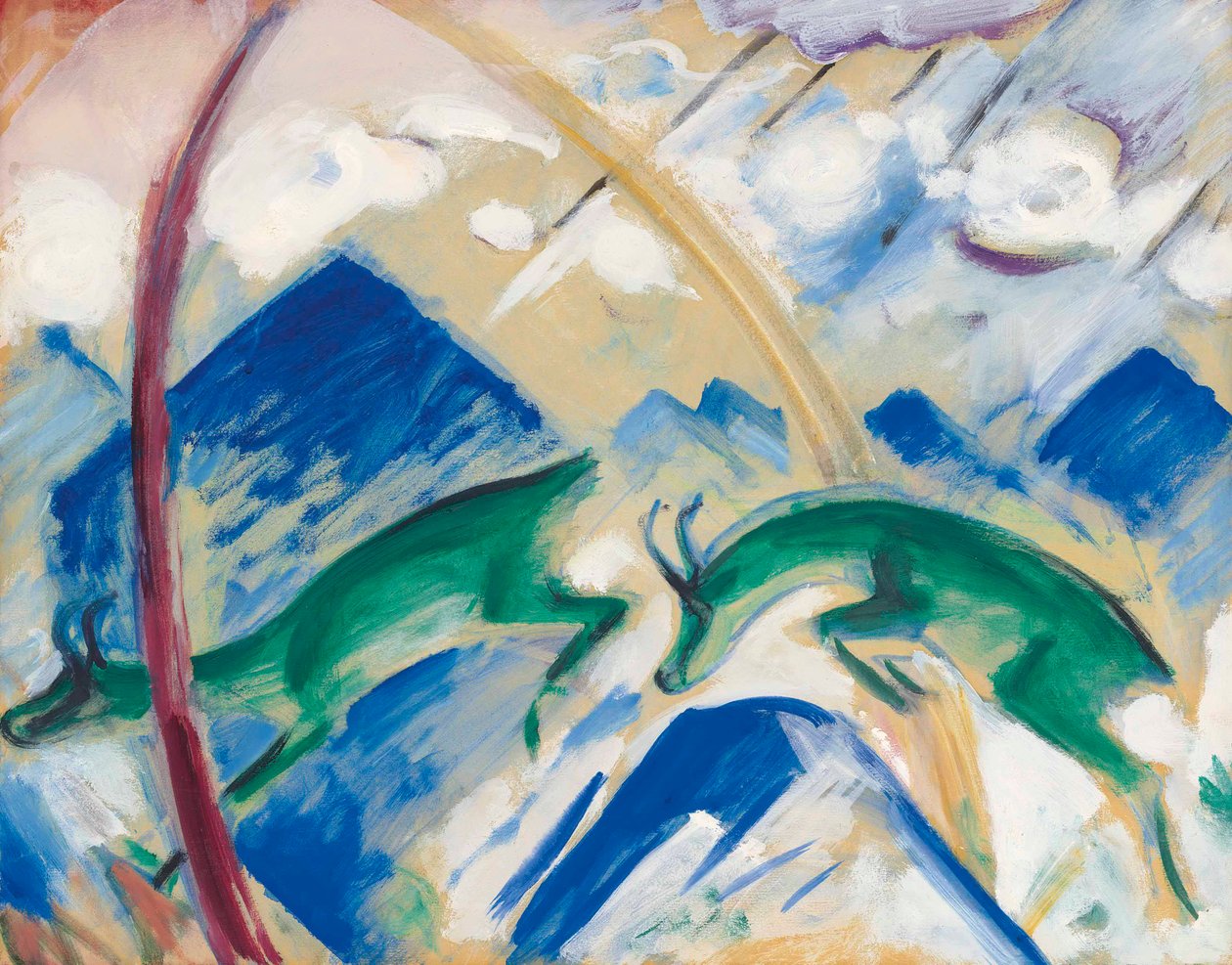 A zerge, 1911. alkotó: Franz Marc