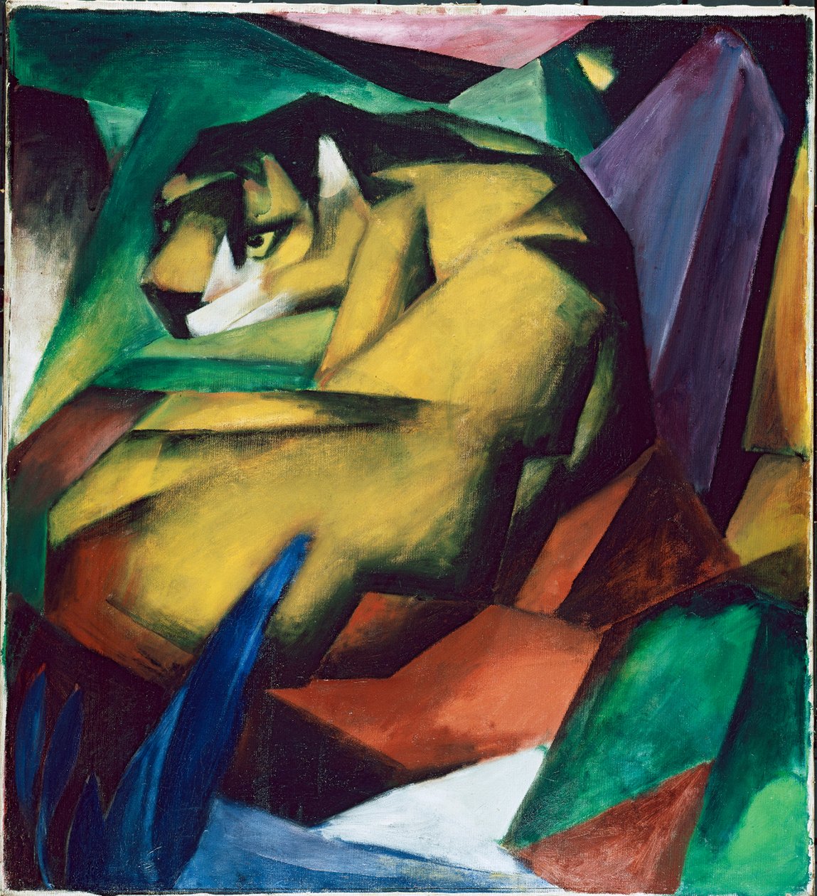 A tigris, 1912 alkotó: Franz Marc