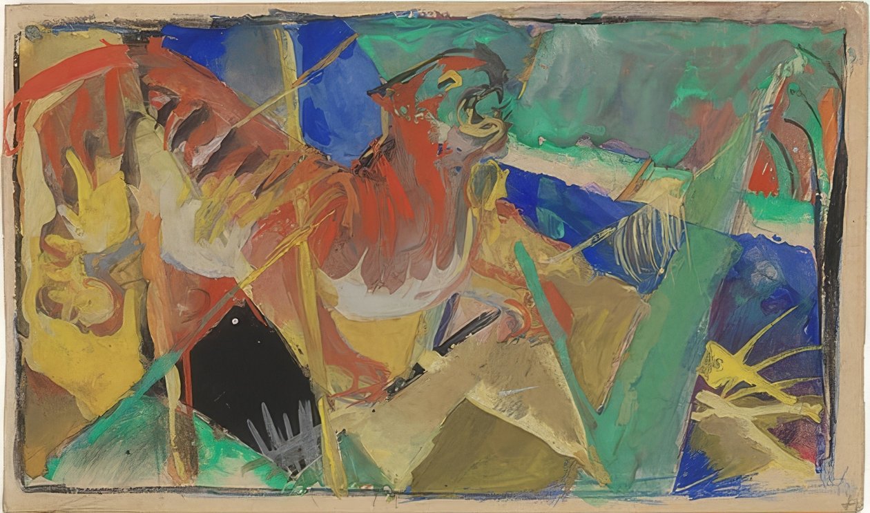 Tigris a dzsungelben. 1912-13 alkotó: Franz Marc