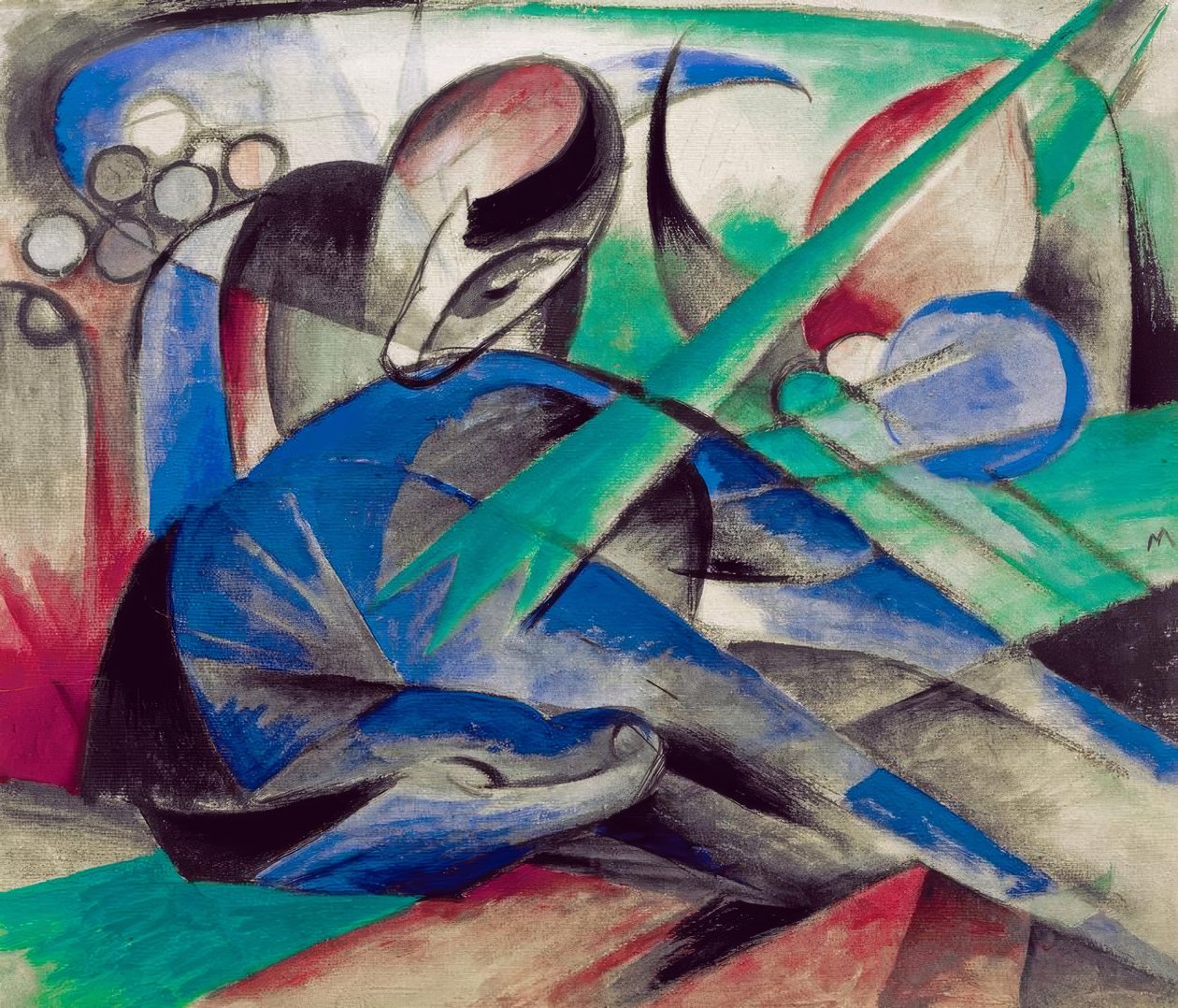 Álmodozó ló alkotó: Franz Marc