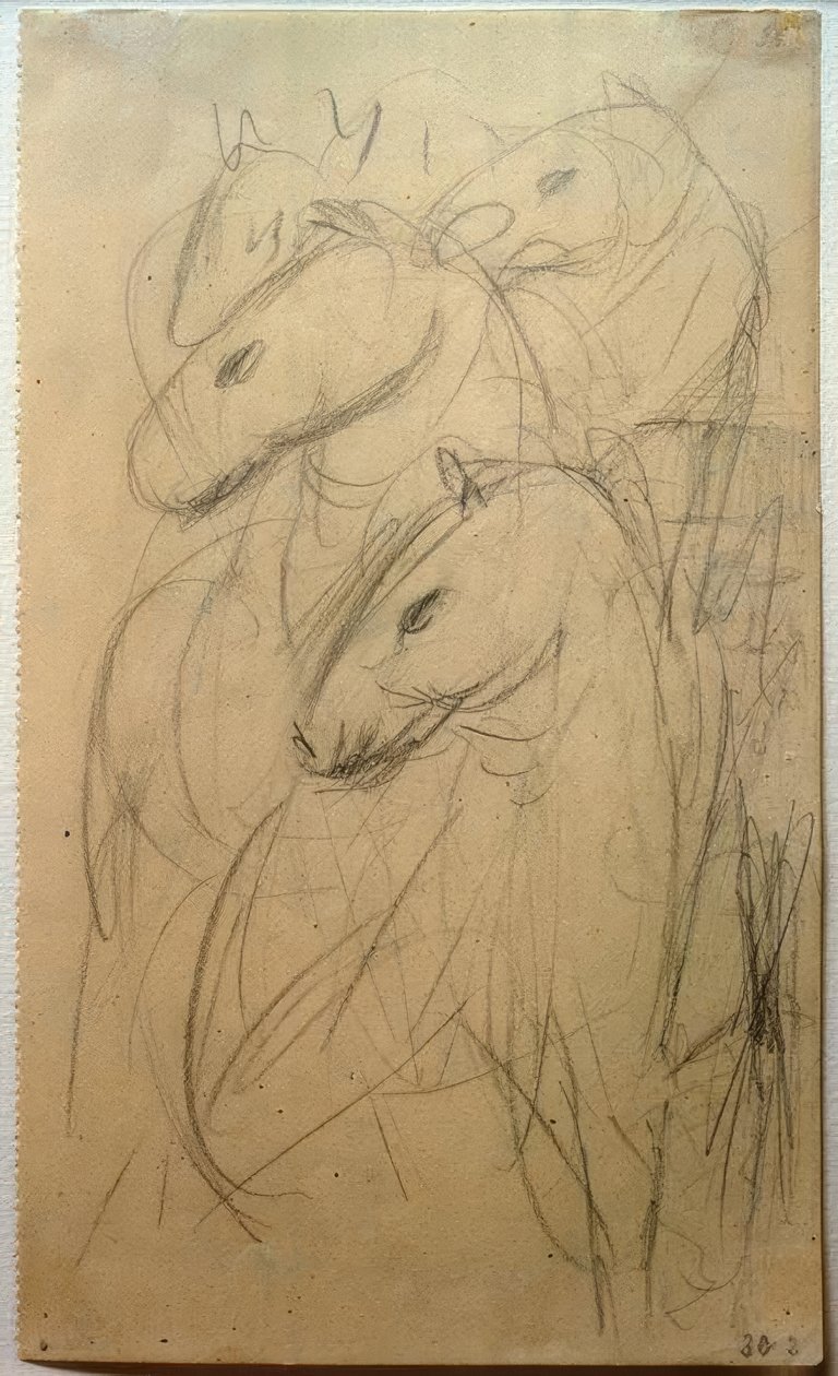 A kék lovak tornya alkotó: Franz Marc