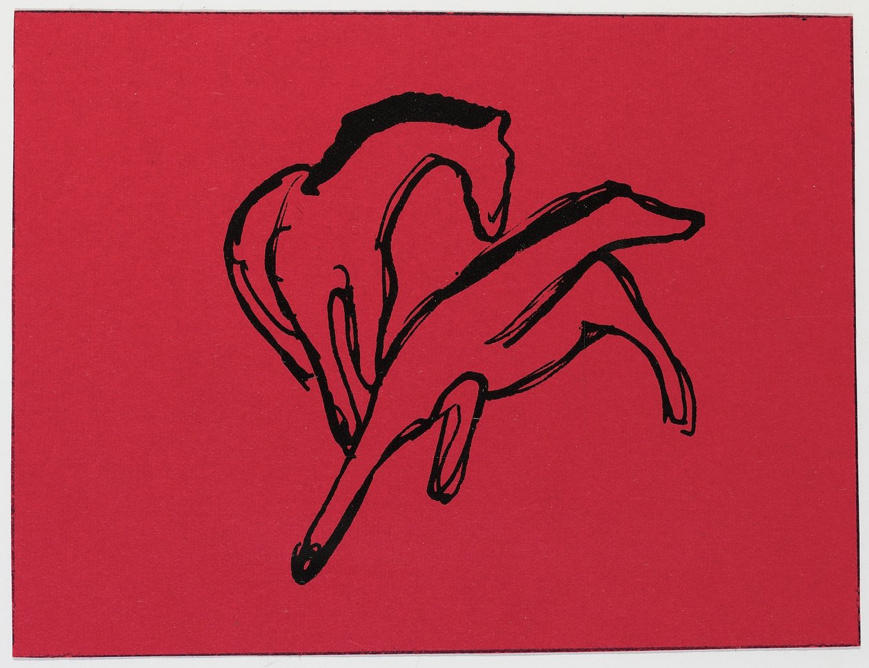 Két ló alkotó: Franz Marc