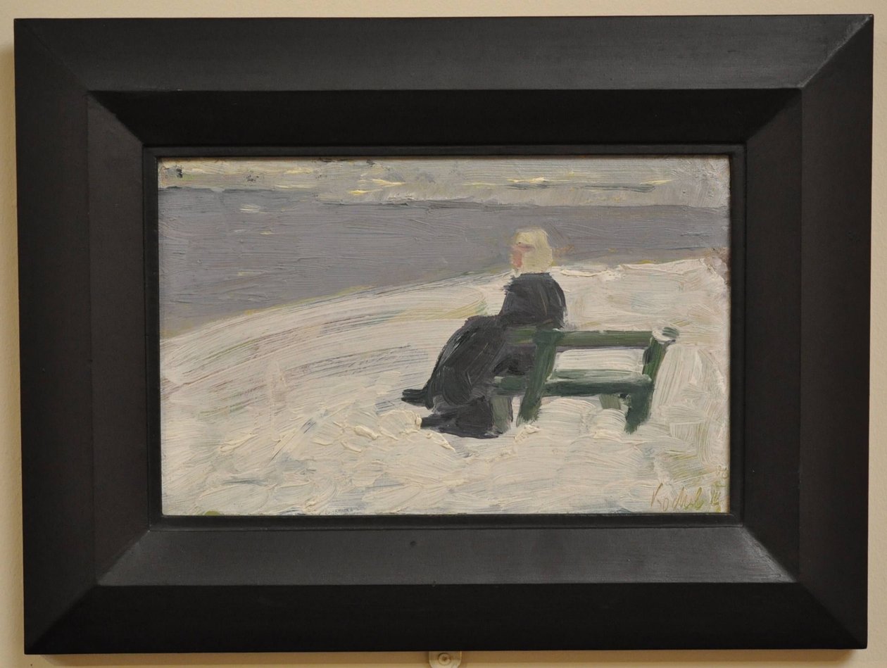 Nő téli tájban alkotó: Franz Marc
