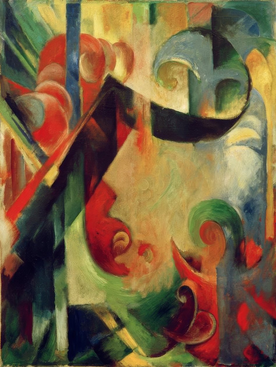 Törött formák alkotó: Franz Marc