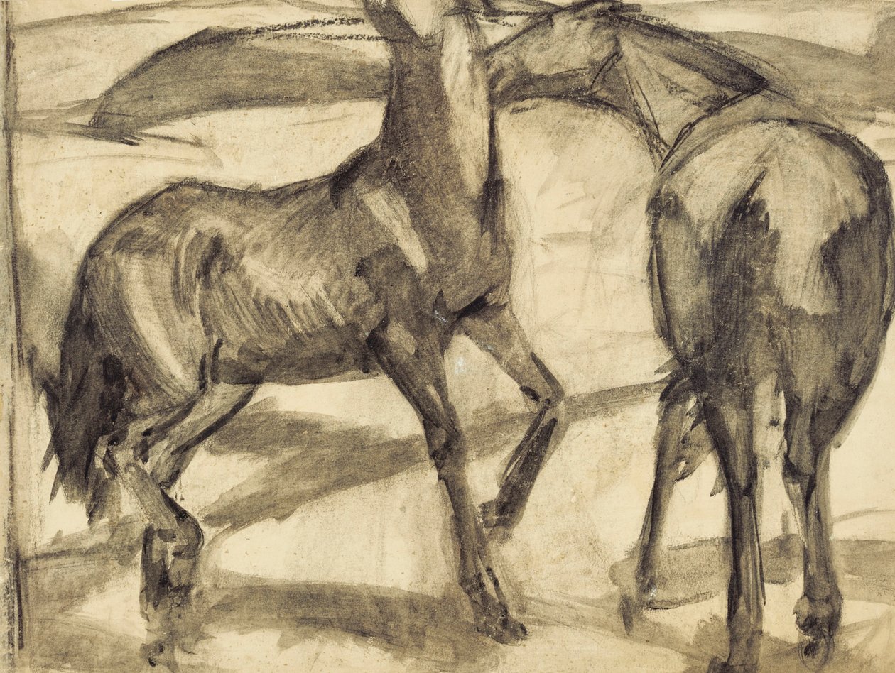 Két ló alkotó: Franz Marc